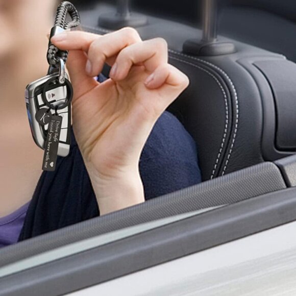 Drive safe keychain for boyfriend, 26 Letter Keychain, I Need You Here with me - Picture 5 of 6